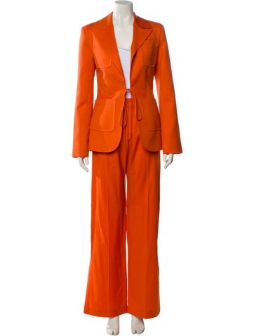 Pre-owned Materiel Pantsuit In Orange