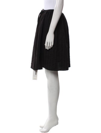 Maan Ruffle Embellishment Knee-Length Skirt