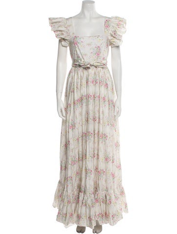 Maison Amory Dresses Floral Print Long Dress M