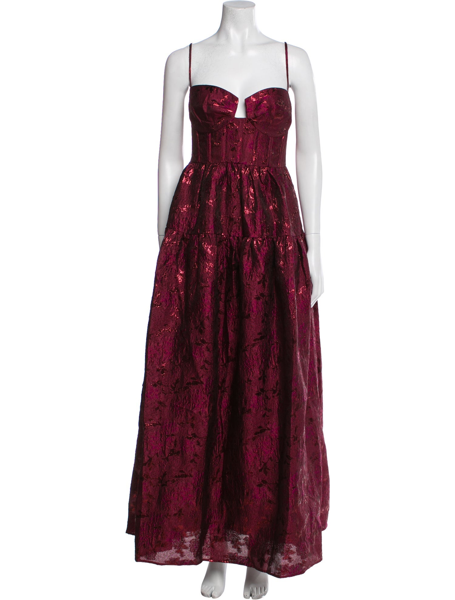 Maison Amory Paisley Print Long Dress w/ Tags