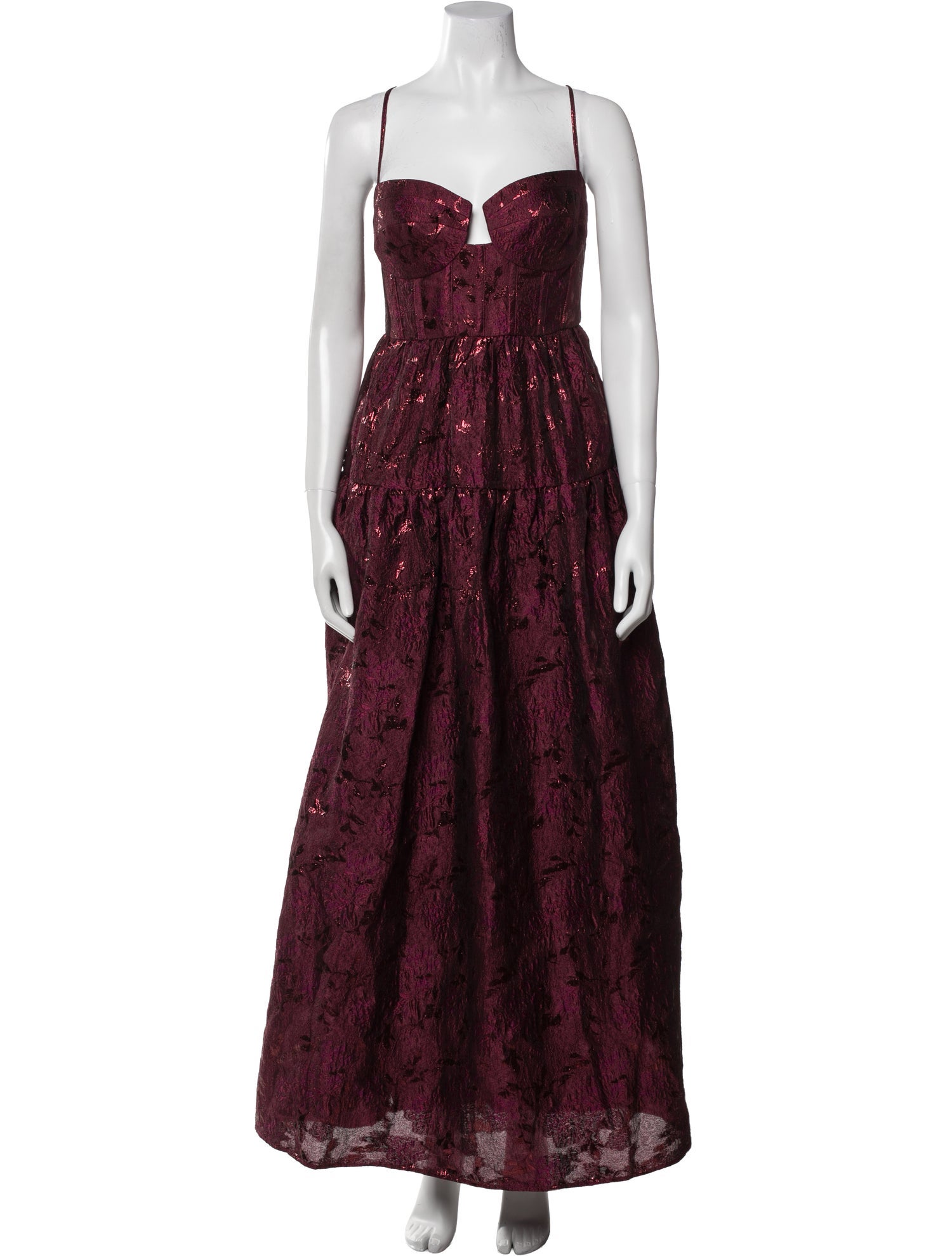 Maison Amory Patterned Long Dress w/ Tags