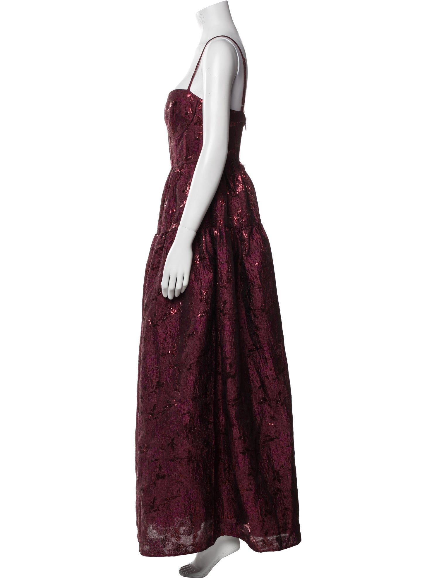 Maison Amory Patterned Long Dress w/ Tags