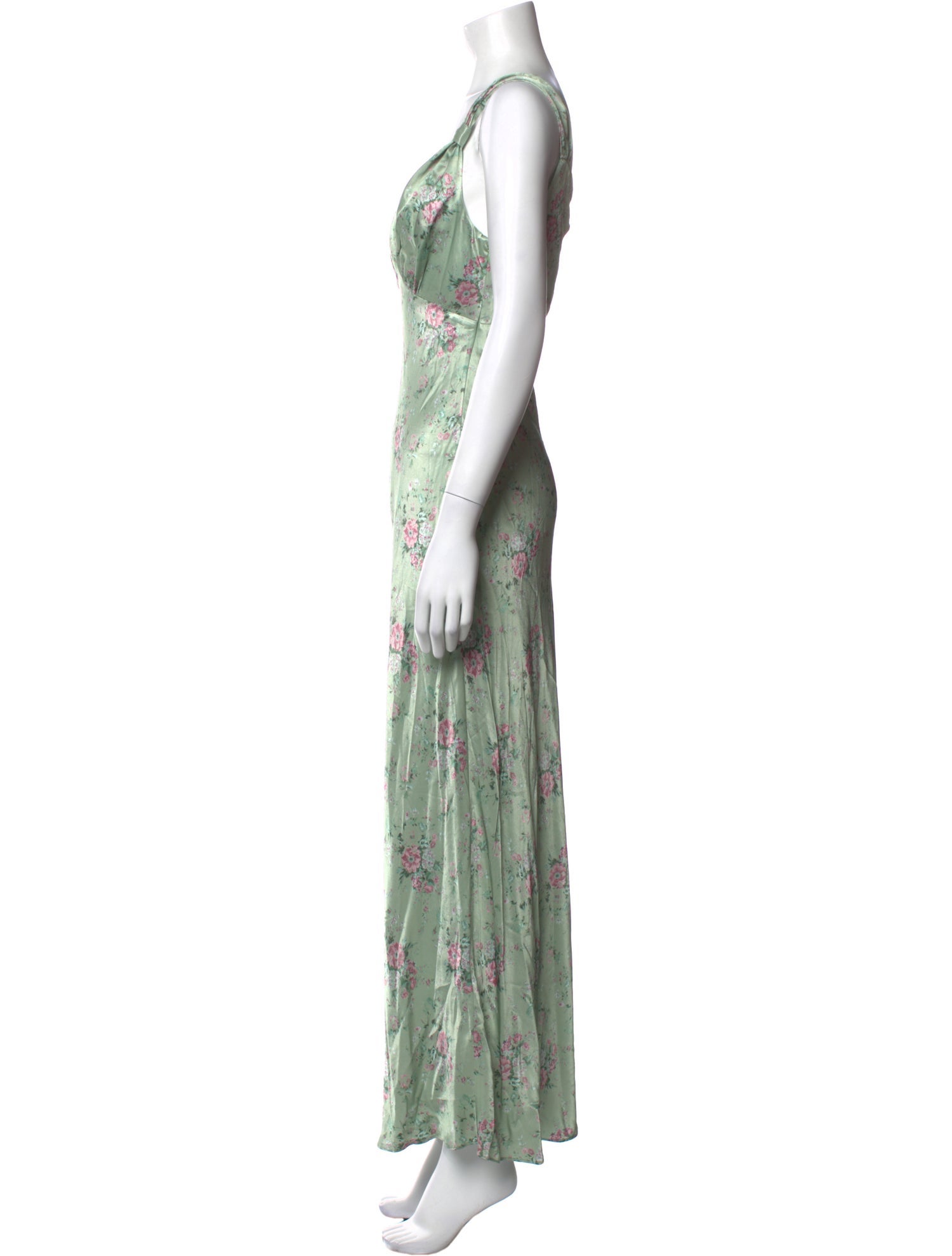 Maison Amory Floral Print Long Dress w/ Tags
