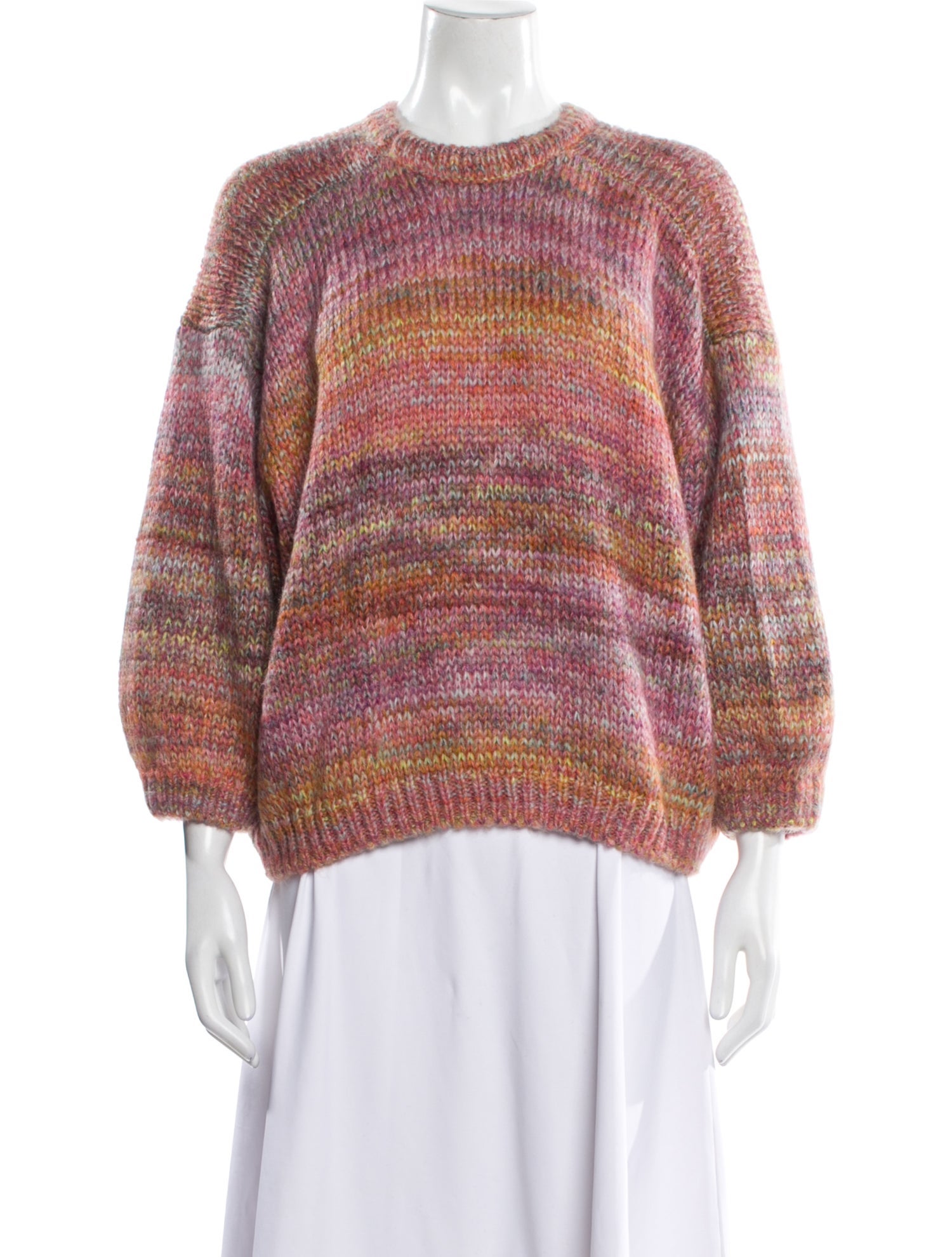 Mes Demoiselles Patterned Crew Neck Sweater