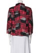 Marisa Baratelli Silk Plaid Print Jacket