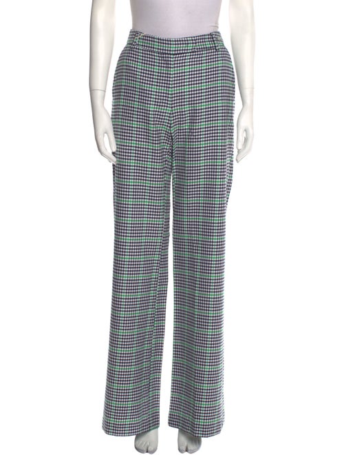 Marco Bologna Plaid Print Wide Leg Pants