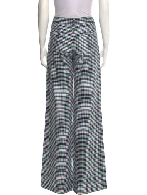 Marco Bologna Plaid Print Wide Leg Pants