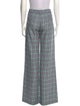 Marco Bologna Plaid Print Wide Leg Pants