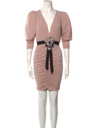 Marco Bologna Colorblock Pattern Mini Dress