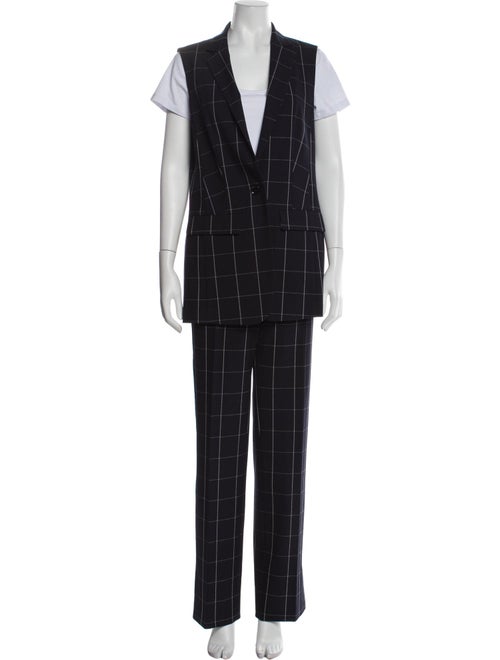 Marc Cain Plaid Print Pant Set