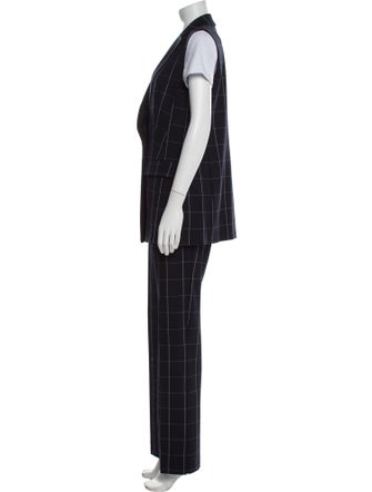 Marc Cain Plaid Print Pant Set