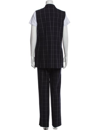 Marc Cain Plaid Print Pant Set