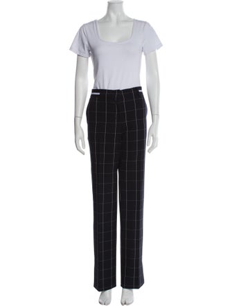 Marc Cain Plaid Print Pant Set