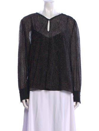 Marc Cain Printed V-Neck Blouse
