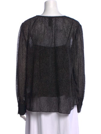 Marc Cain Printed V-Neck Blouse