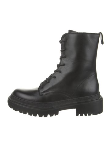 Pre-owned Maguire Leather Combat Boots In Black