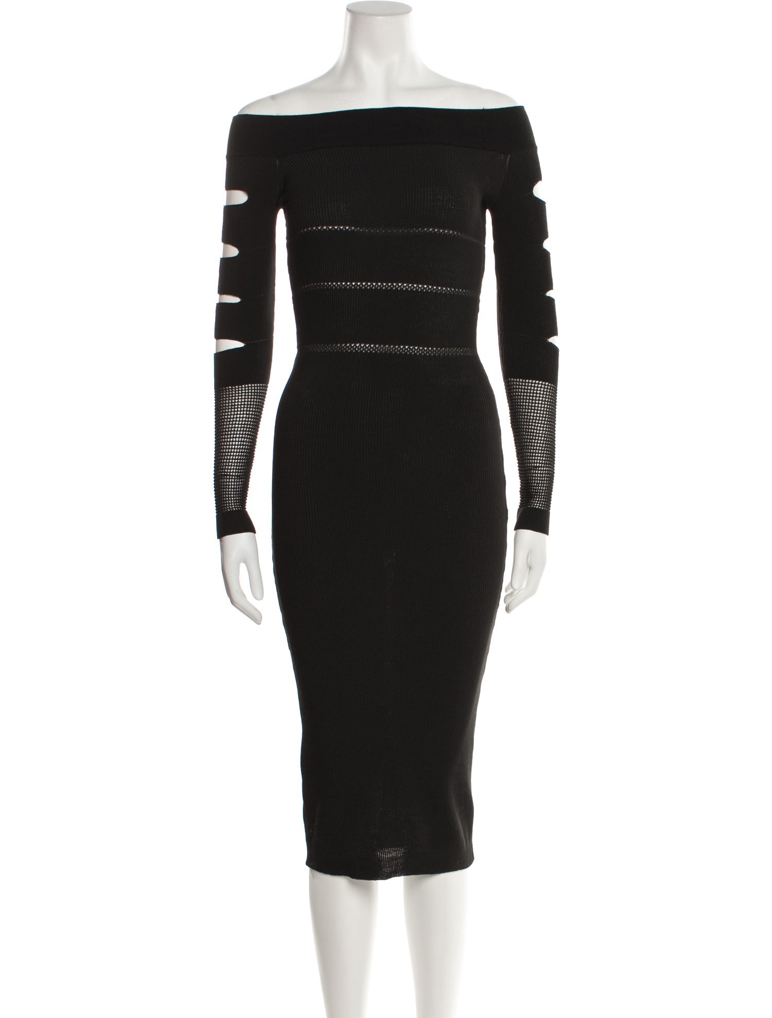 Mark Fast Off-The-Shoulder Midi Length Dress