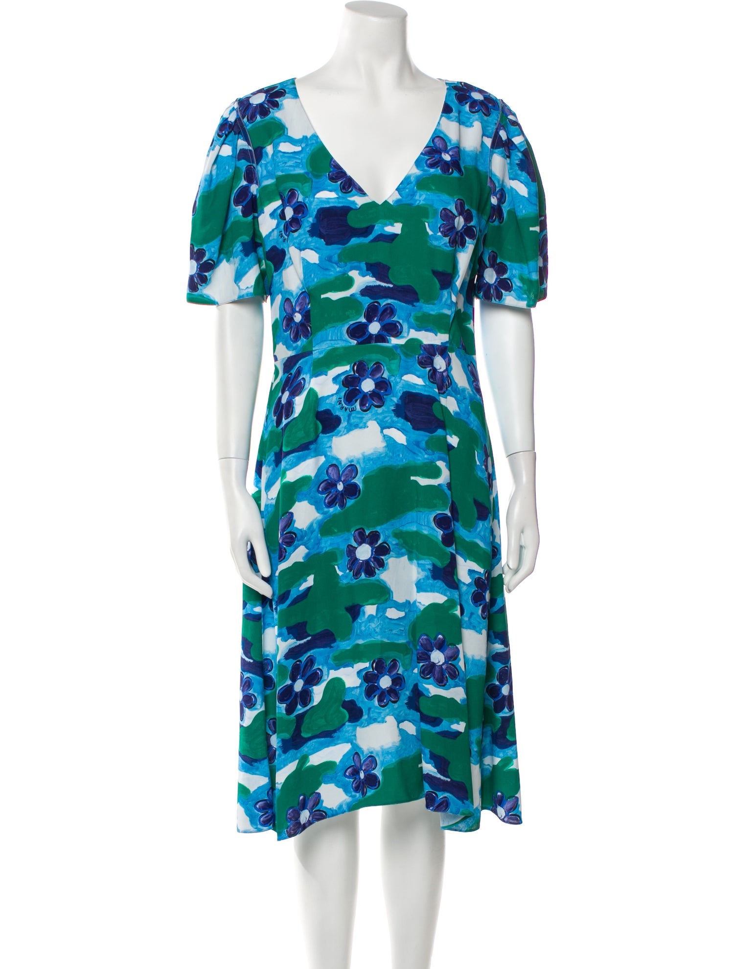 Marni x Flaminia Veronesi Floral Print Midi Length Dress