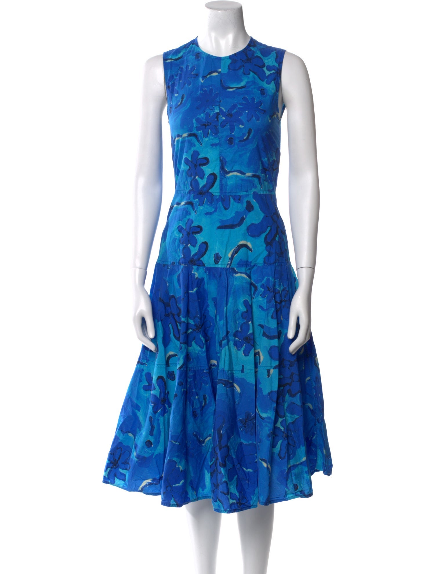 Marni x Flaminia Veronesi Floral Print Midi Length Dress