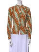 Marni x Flaminia Veronesi Silk Floral Print Button-Up Top