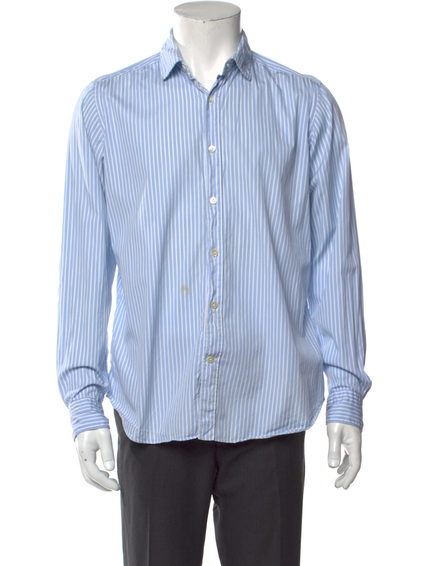Mastai Ferretti Striped Long Sleeve Dress Shirt