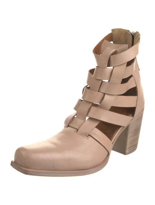 Materia Prima By Goffredo Fantini Leather Printed Lace-Up Boots