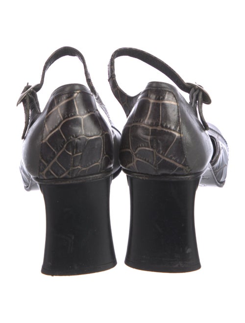 Materia Prima By Goffredo Fantini Leather Printed D'Orsay Pumps