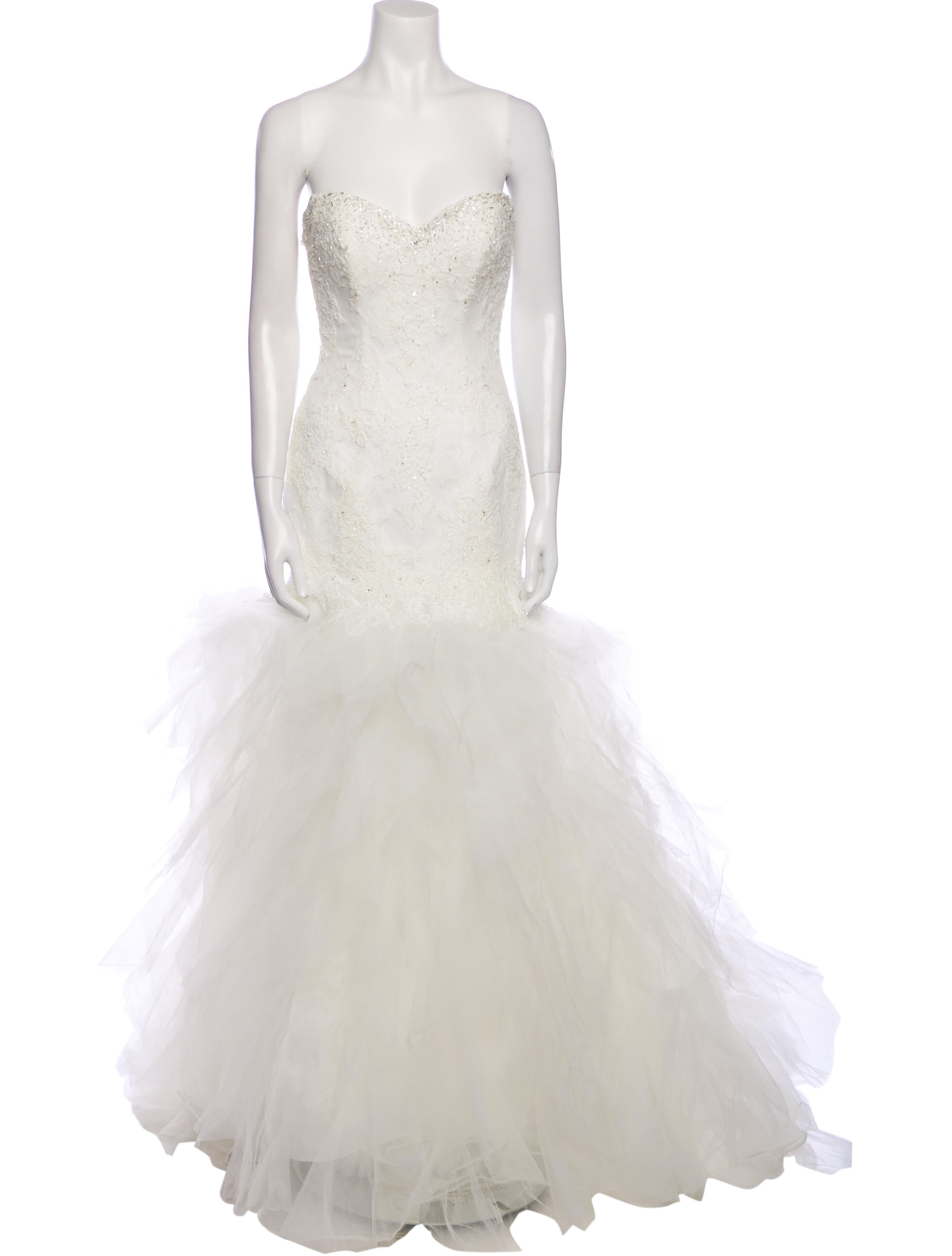 Maggie Sottero Strapless Long Dress