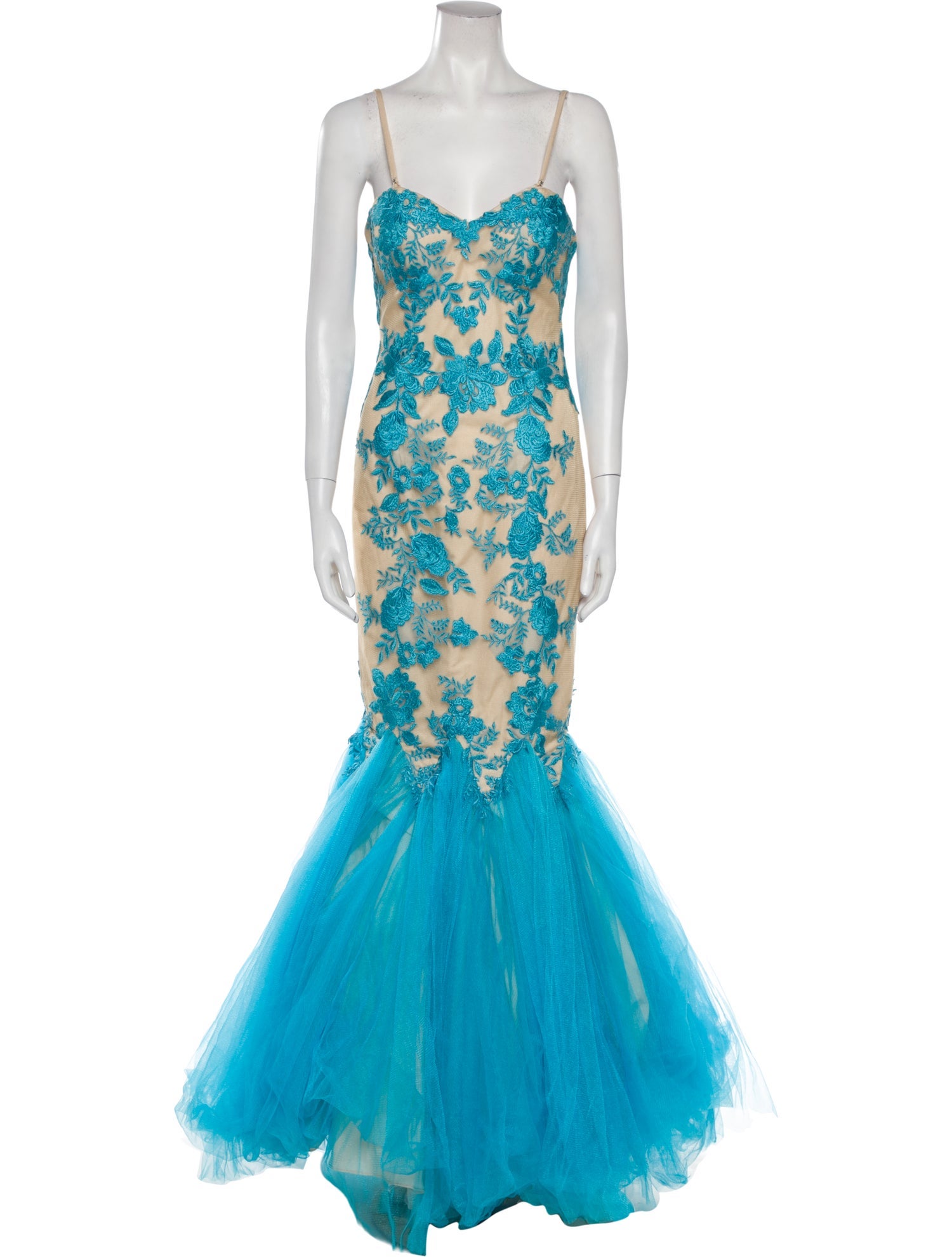 Maggie Sottero Printed Long Dress w/ Tags