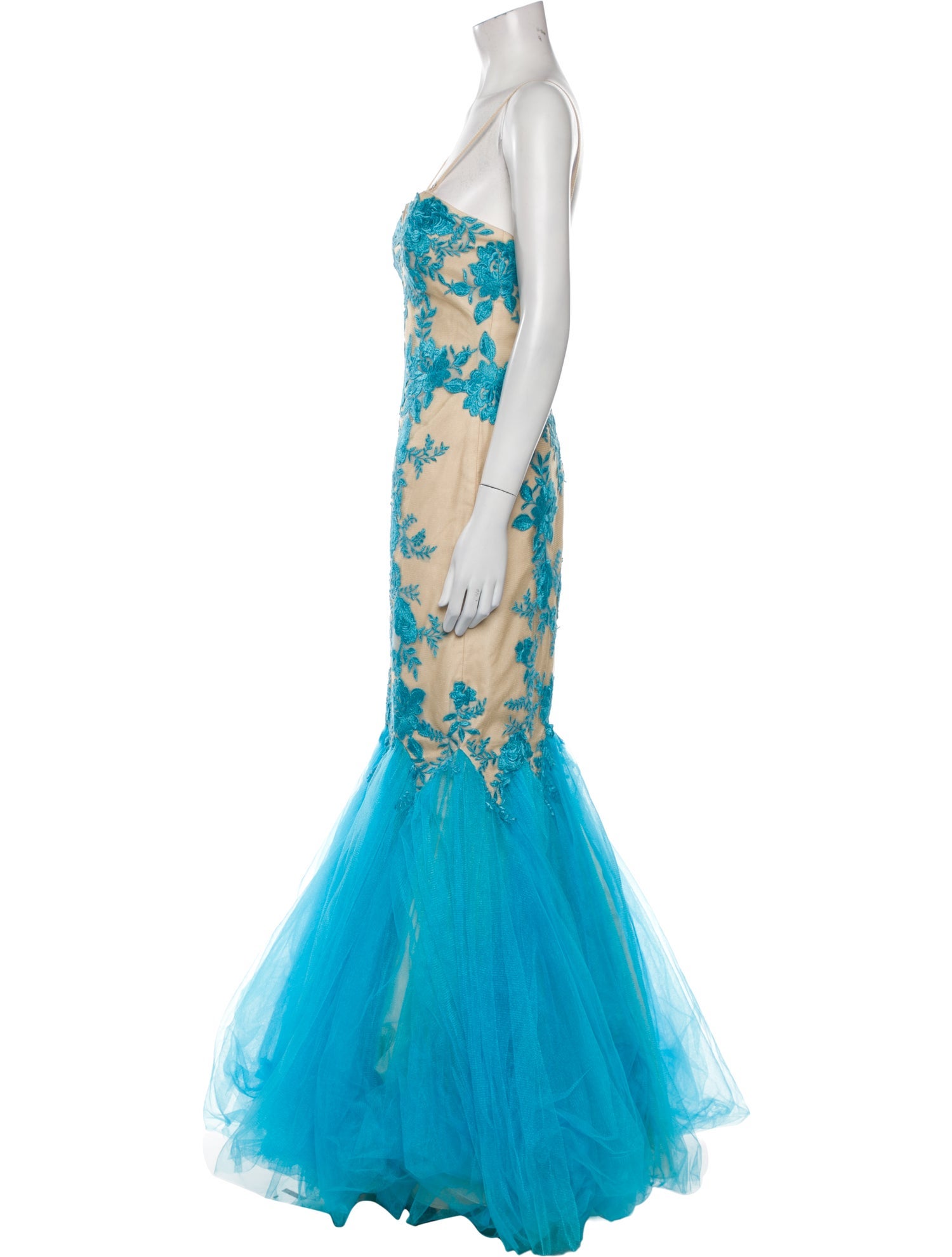 Maggie Sottero Printed Long Dress w/ Tags