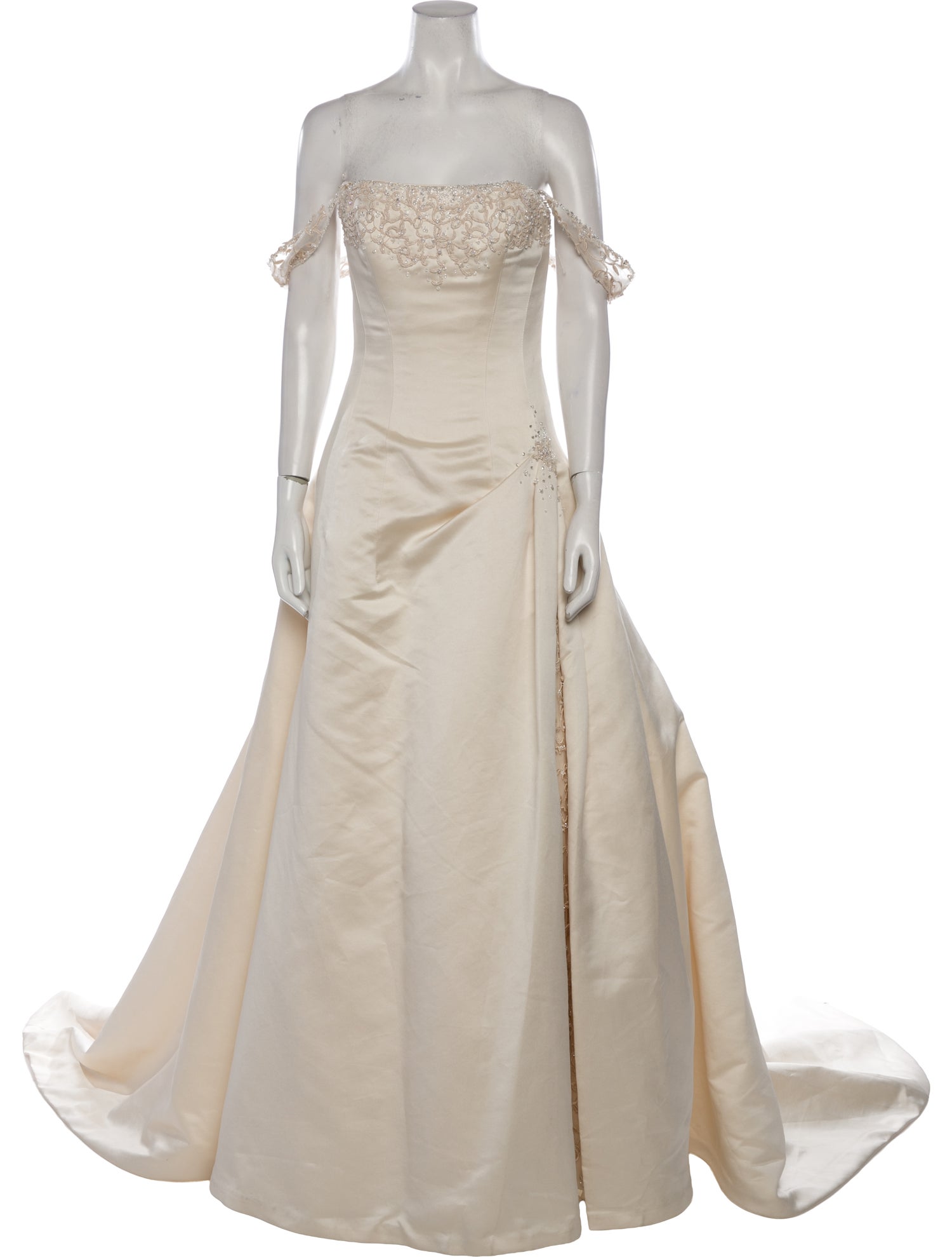 Maggie Sottero Off-The-Shoulder Long Dress