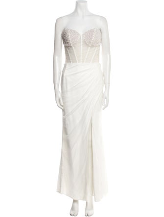 Maggie Sottero Strapless Long Dress
