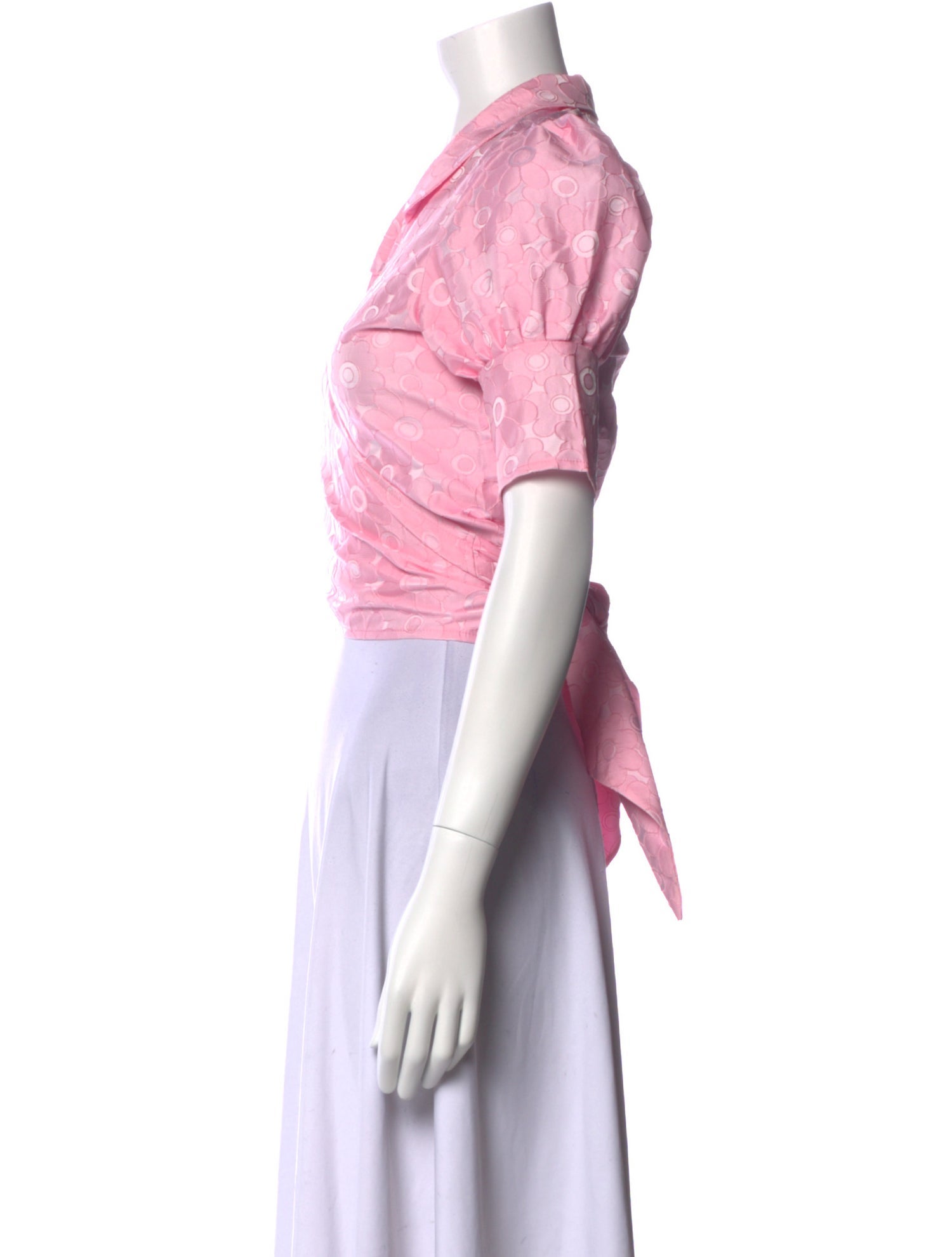 MaisonCléo Silk Open Front Crop Top