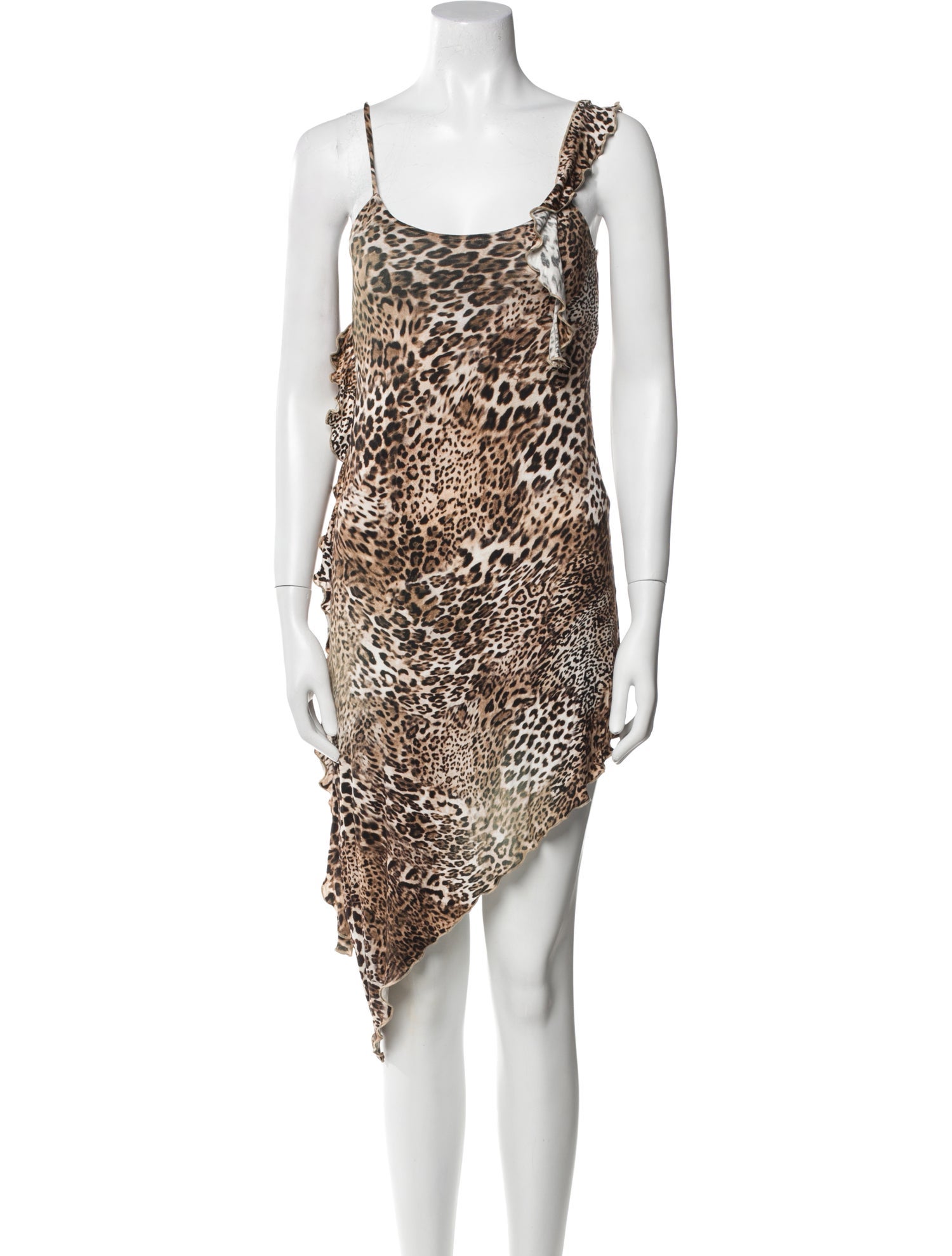 MaisonCléo Animal Print Midi Length Dress