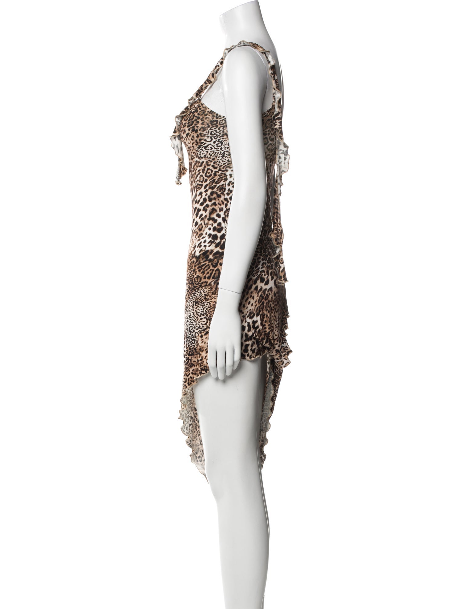 MaisonCléo Animal Print Midi Length Dress