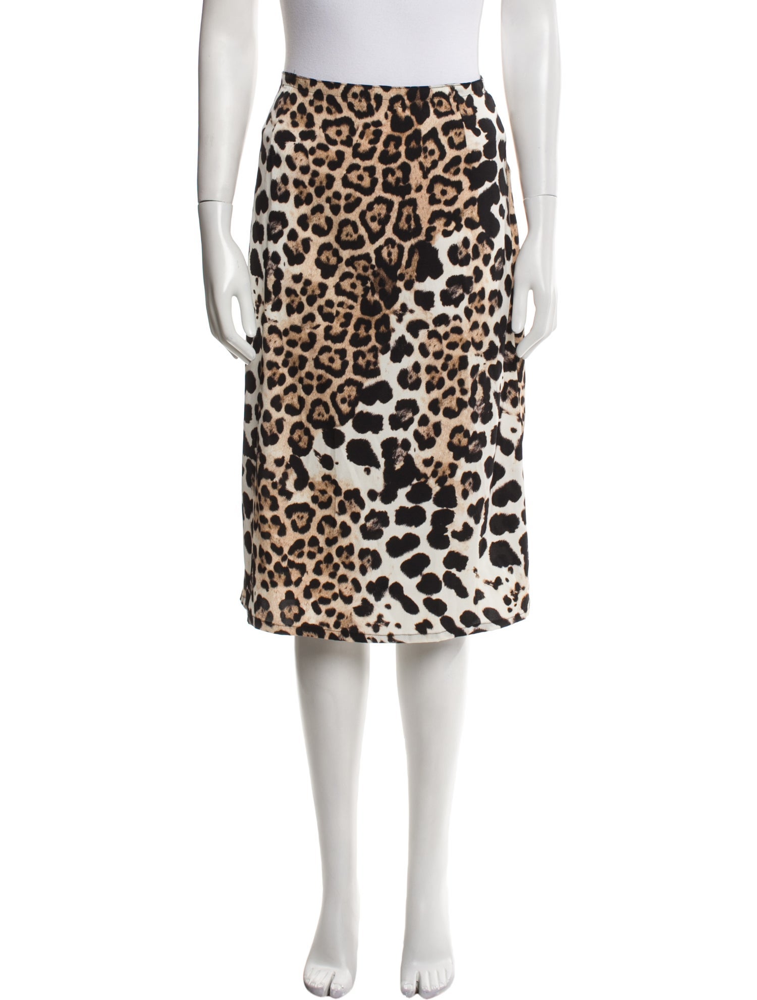 MaisonCléo Animal Print Knee-Length Skirt