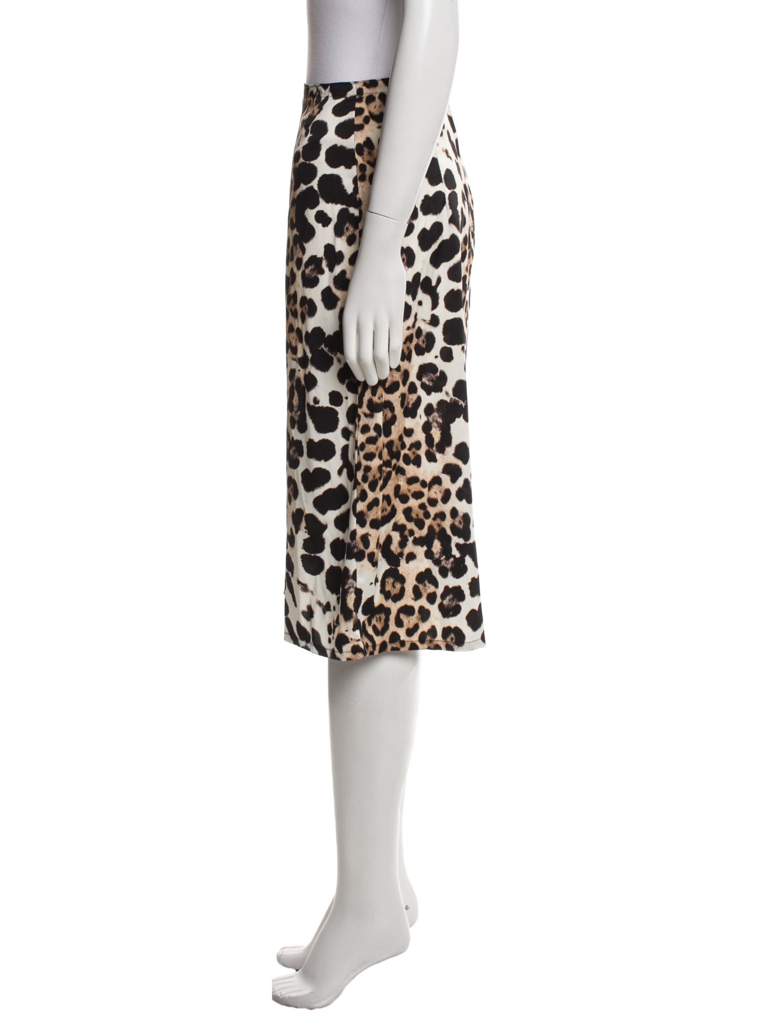MaisonCléo Animal Print Knee-Length Skirt
