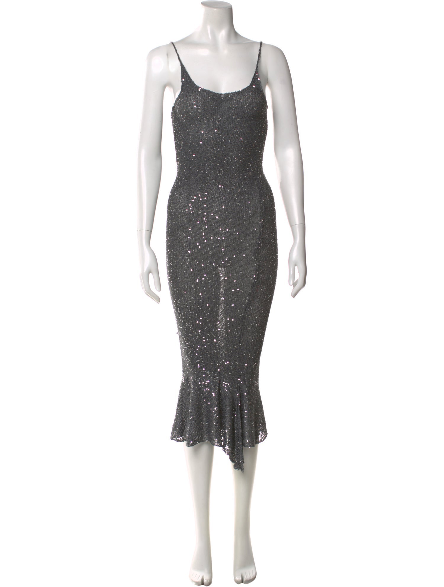 MaisonCléo Scoop Neck Midi Length Dress