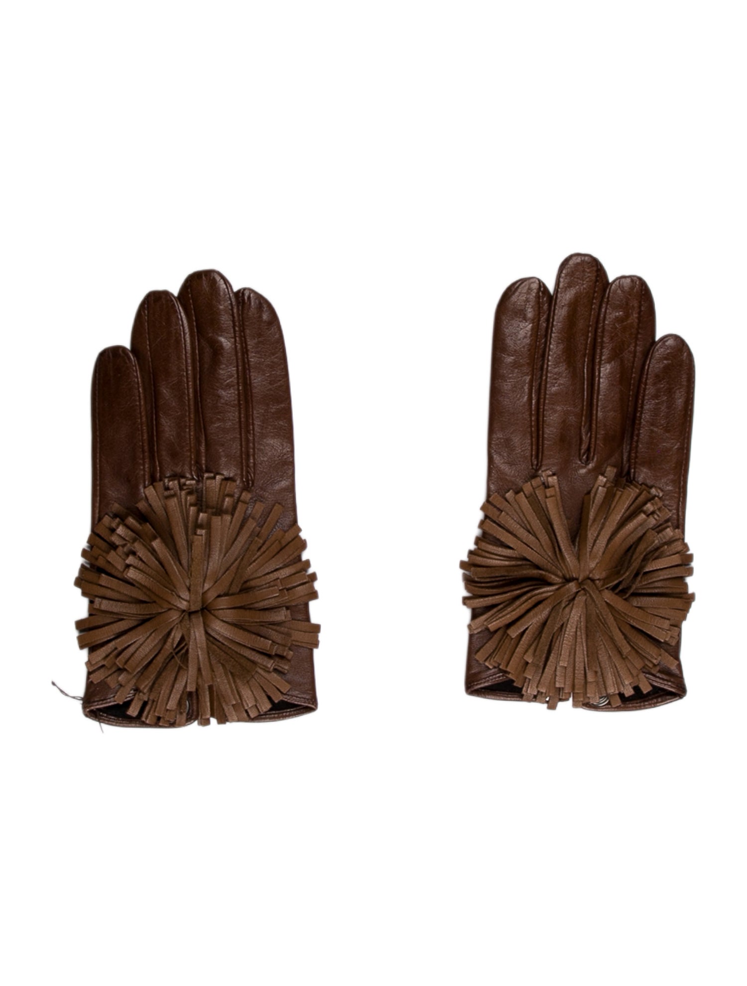 Maison Fabre Embellished Leather Gloves