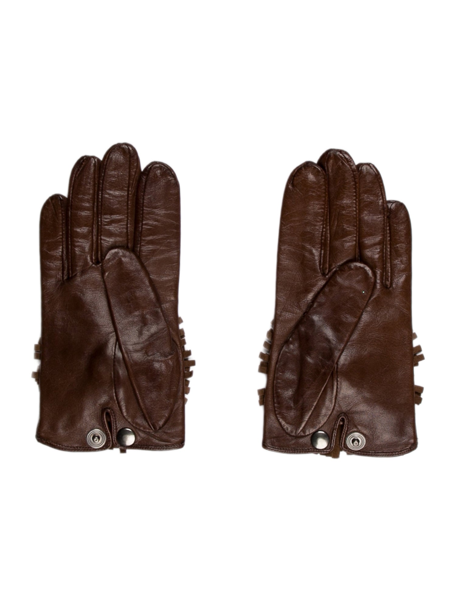 Maison Fabre Embellished Leather Gloves