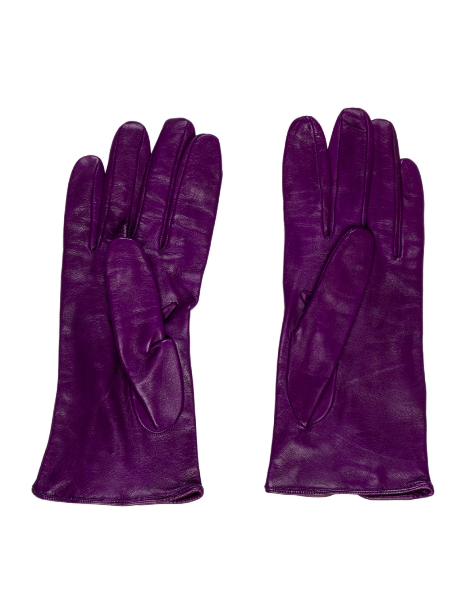 Maison Fabre Purple hand gloves