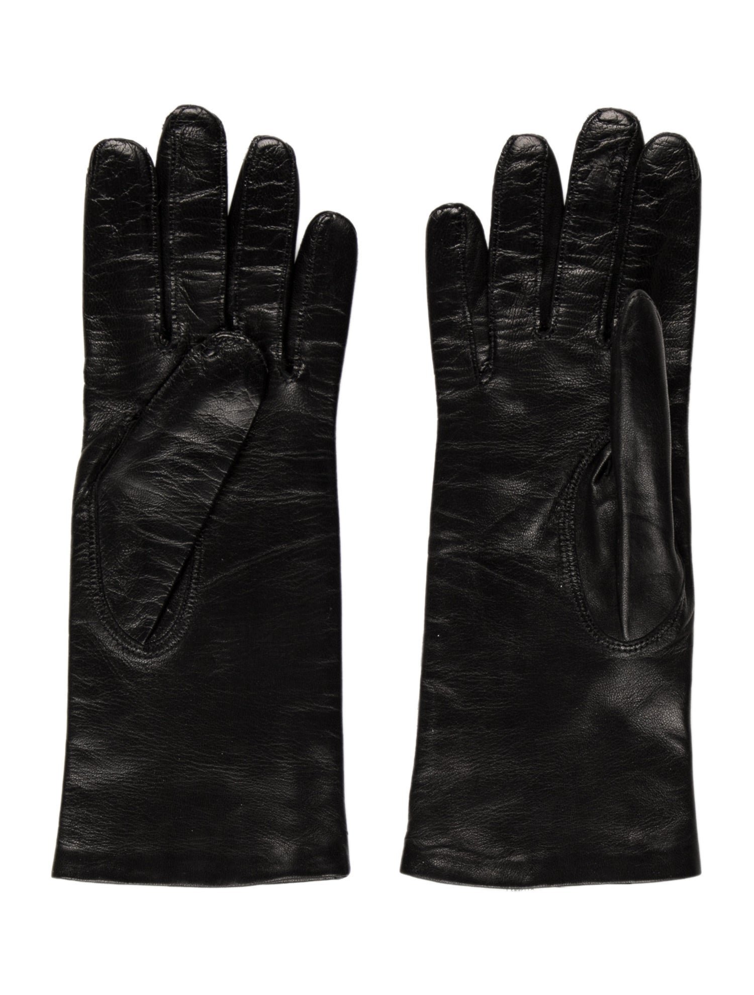 Maison Fabre Maison Fabre Silk-Lined Leather Gloves