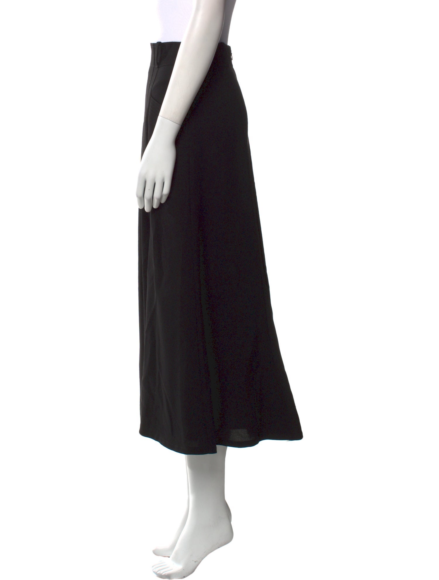 Maiden Name Wool Midi Length Skirt
