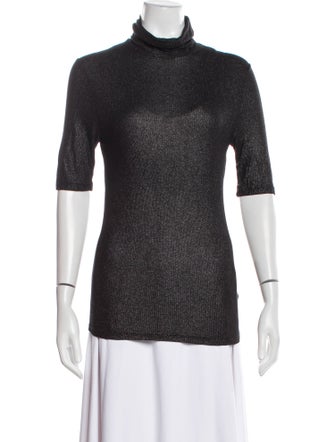 Majestic Filatures Turtleneck Three-Quarter Sleeve Top