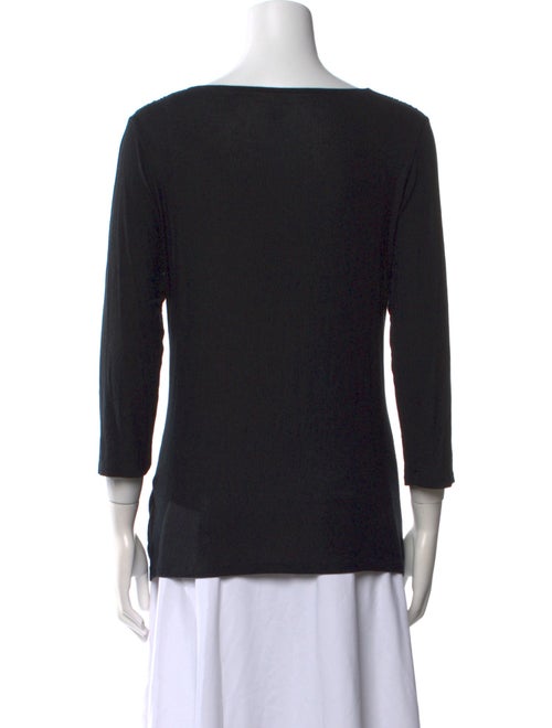 Majestic Filatures Cowl Neck Three-Quarter Sleeve Top