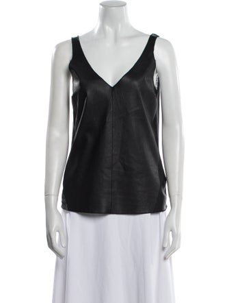 Majestic Filatures Linen V-Neck Top