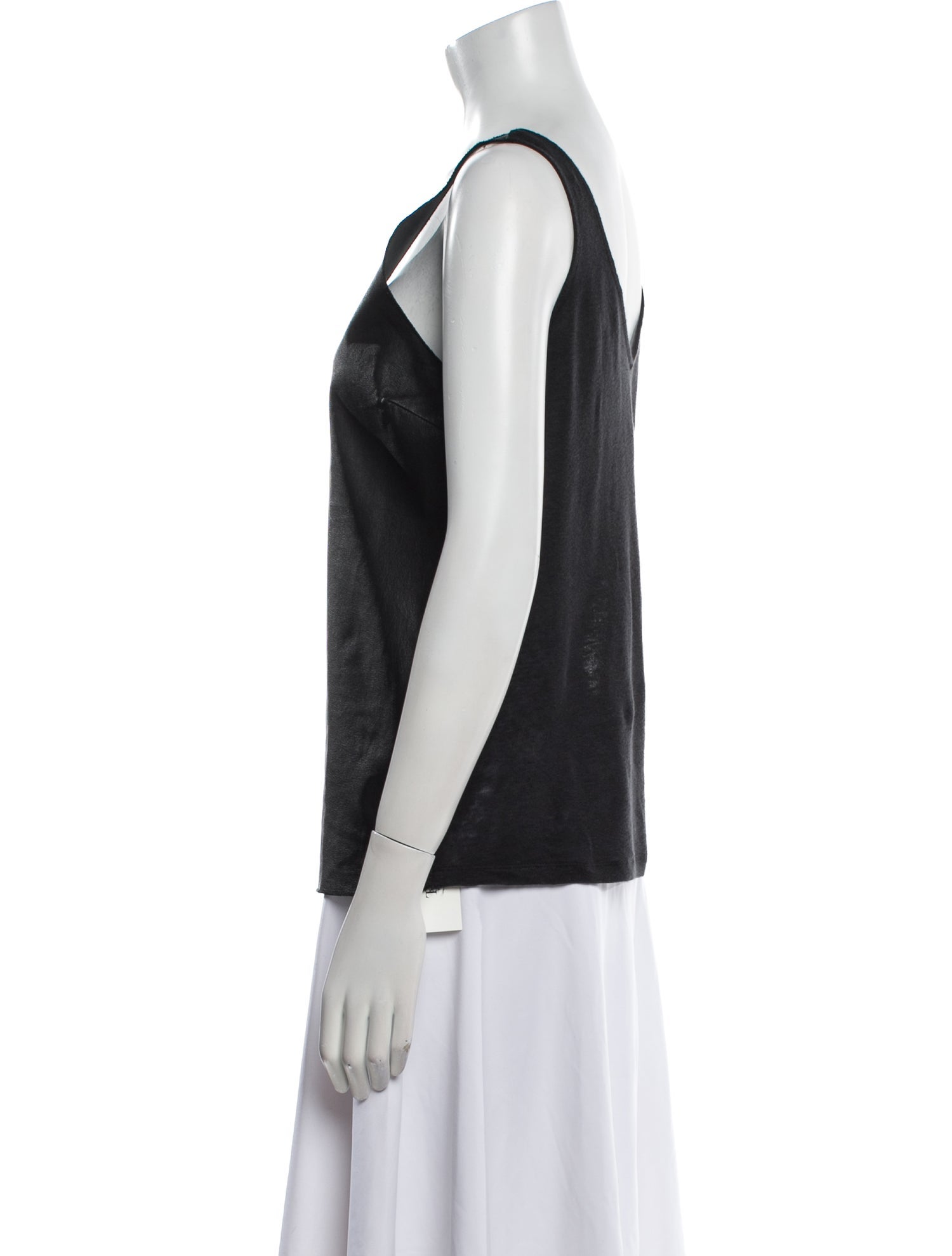 Majestic Filatures Linen V-Neck Top