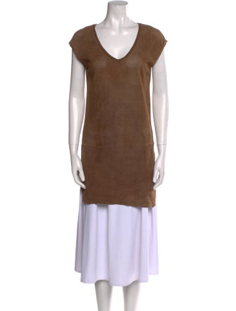 Majestic Filatures V-Neck Mini Dress