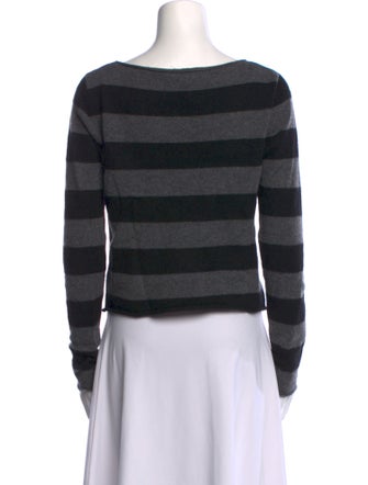 Majestic Filatures Crochet Striped Sweater