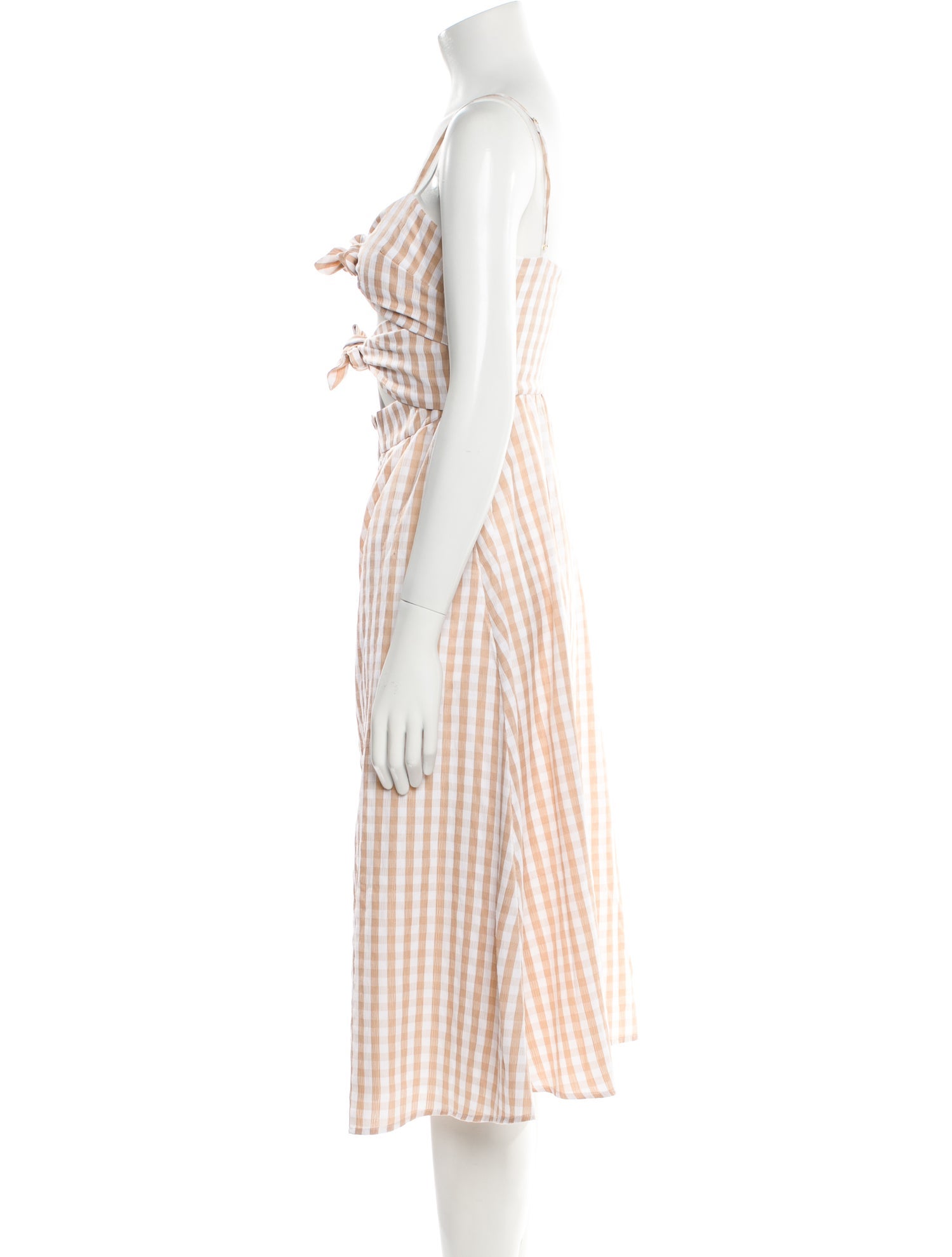 Majorelle Plaid Print Midi Length Dress w/ Tags